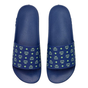 MCM Women's Monogram Print Rubber Slides