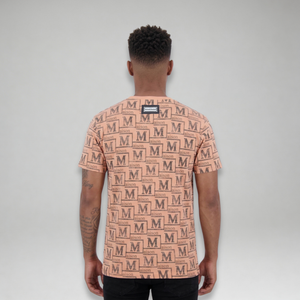 MDB Couture Men's Textured Monogram T-Shirt