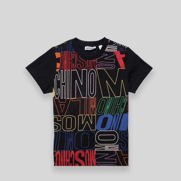 Moschino Kids Graphic Multi-Logo T-Shirt