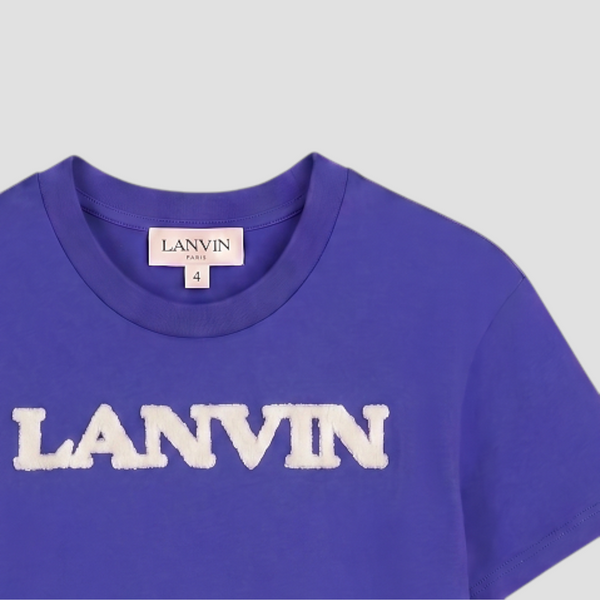 Lanvin Kids Chenille Logo T-Shirt
