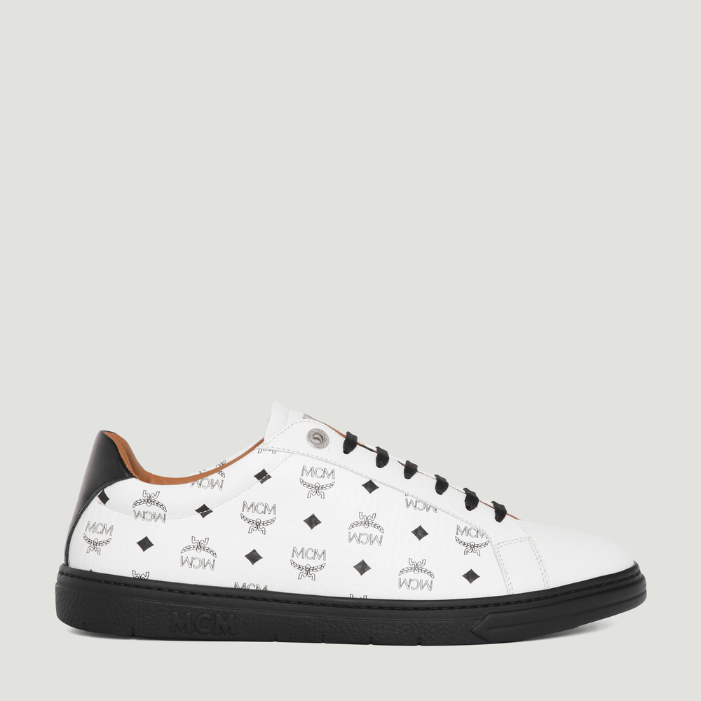 MCM Men's Terrain Lo Color Block Sneakers in Visetos