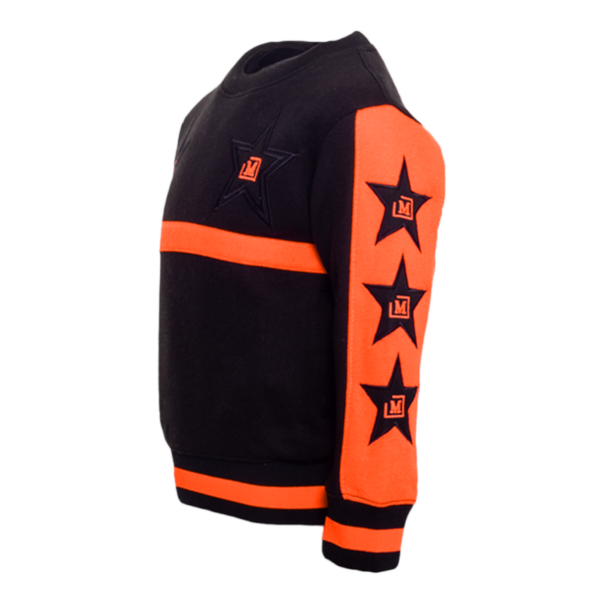 MDB Couture Kid's M-Star Crewneck Sweatshirts - Neon