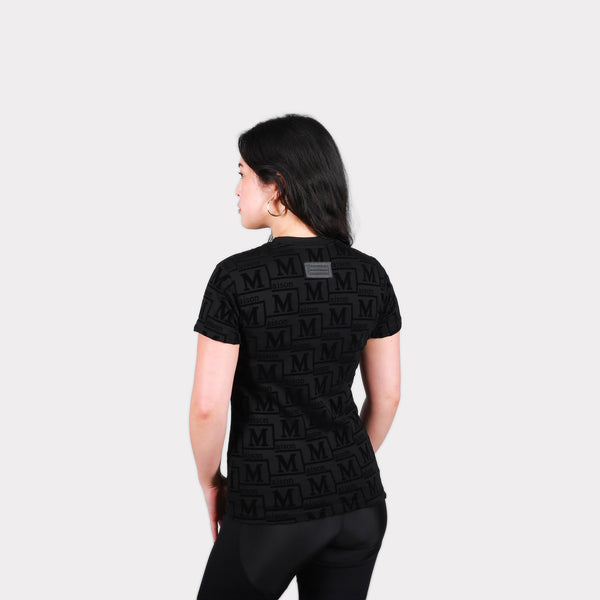 MDB Couture Women's Woven Monogram T-Shirt