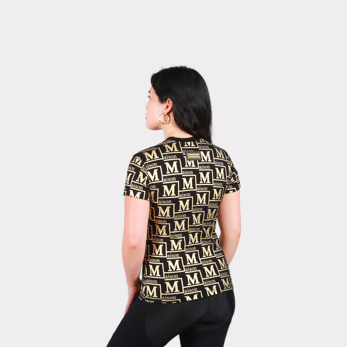 MDB Couture Women's Metallic Monogram T-Shirt