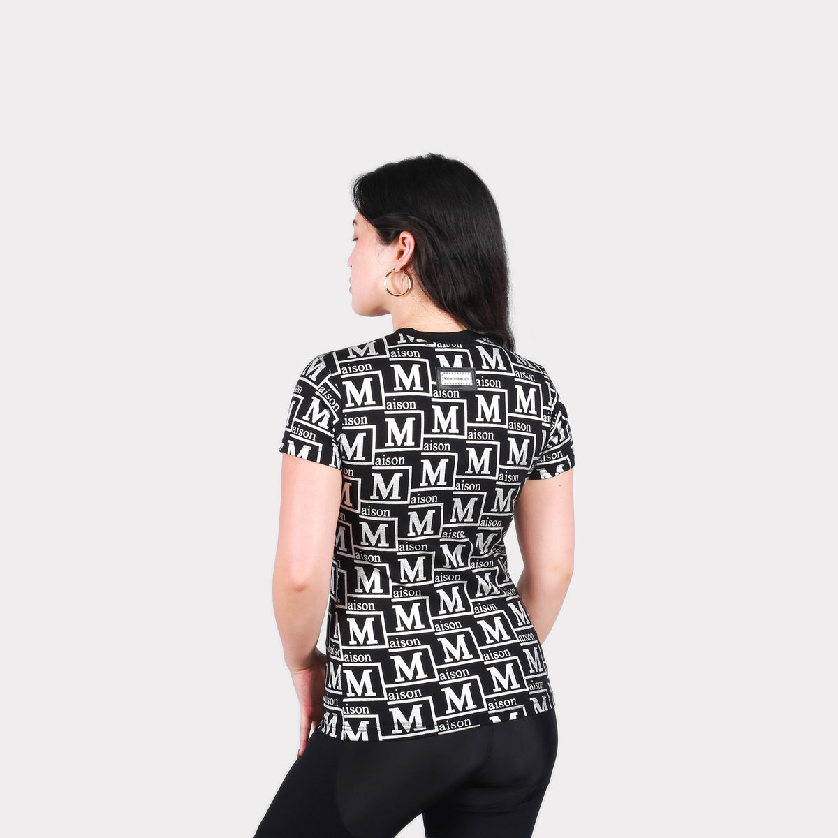 MDB Couture Women's Metallic Monogram T-Shirt