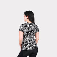MDB Couture Women's Metallic Monogram T-Shirt