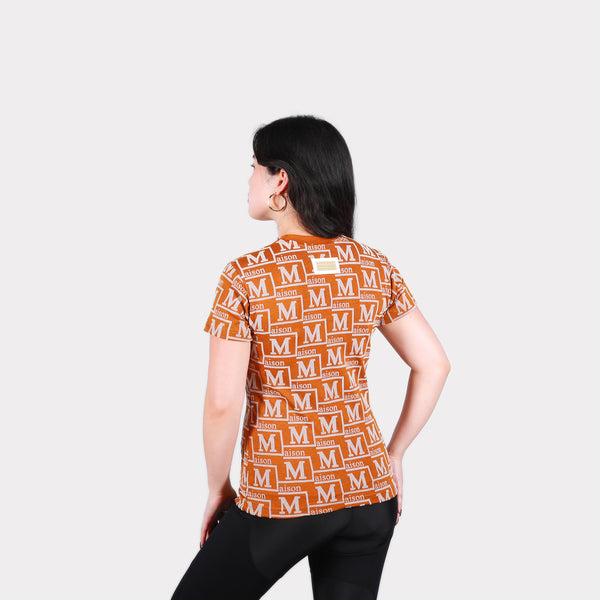 MDB Couture Women's Woven Monogram T-Shirt