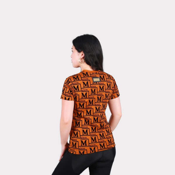 MDB Couture Women's Woven Monogram T-Shirt