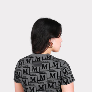 MDB Couture Women's Woven Monogram T-Shirt