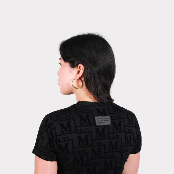 MDB Couture Women's Woven Monogram T-Shirt