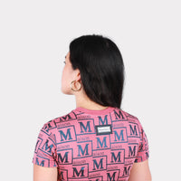 MDB Couture Women's Metallic Monogram T-Shirt