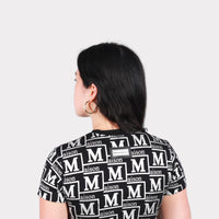 MDB Couture Women's Metallic Monogram T-Shirt