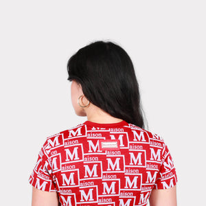 MDB Couture Women's Woven Monogram T-Shirt