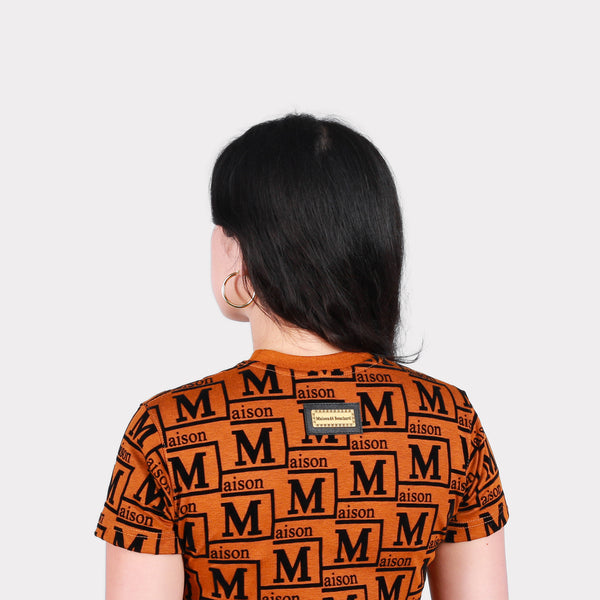 MDB Couture Women's Woven Monogram T-Shirt