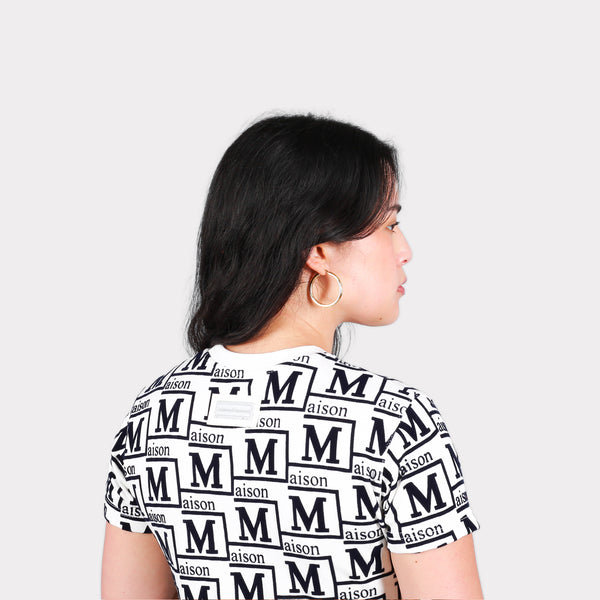 MDB Couture Women's Woven Monogram T-Shirt