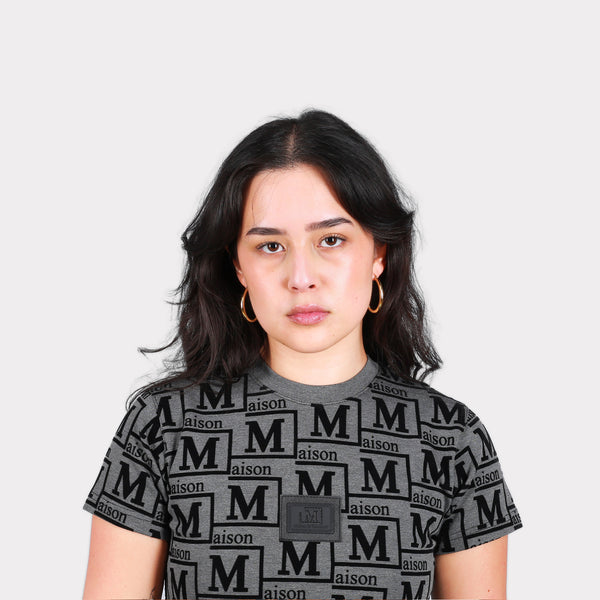 MDB Couture Women's Woven Monogram T-Shirt