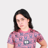 MDB Couture Women's Metallic Monogram T-Shirt