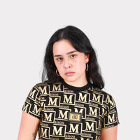 MDB Couture Women's Metallic Monogram T-Shirt
