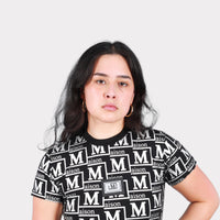 MDB Couture Women's Metallic Monogram T-Shirt