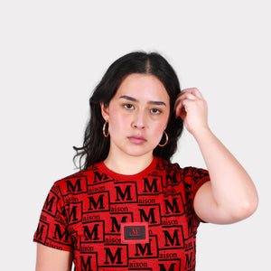 MDB Couture Women's Woven Monogram T-Shirt