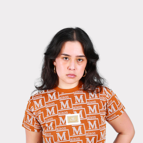 MDB Couture Women's Woven Monogram T-Shirt