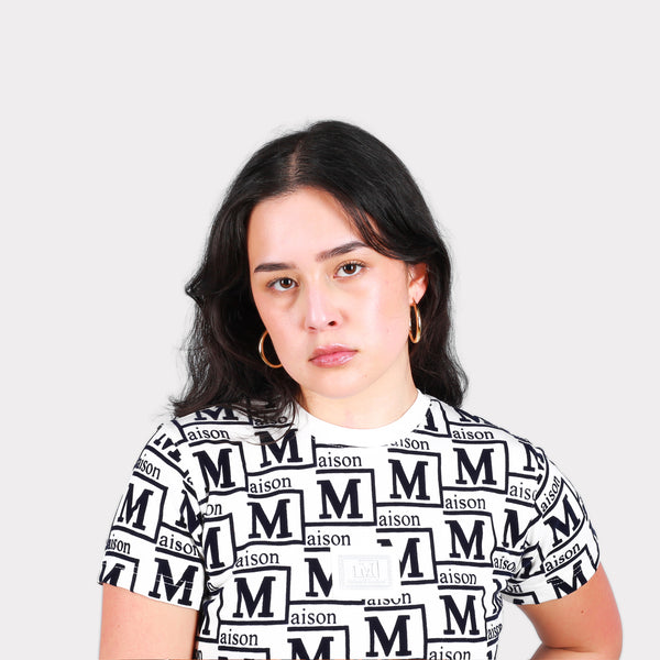 MDB Couture Women's Woven Monogram T-Shirt