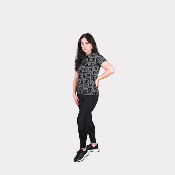 MDB Couture Women's Woven Monogram T-Shirt