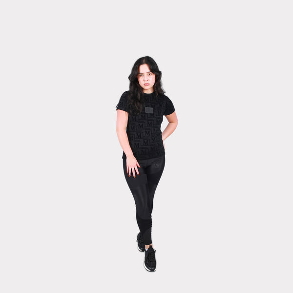 MDB Couture Women's Woven Monogram T-Shirt