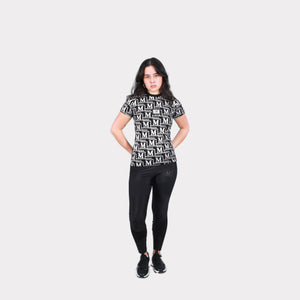 MDB Couture Women's Metallic Monogram T-Shirt