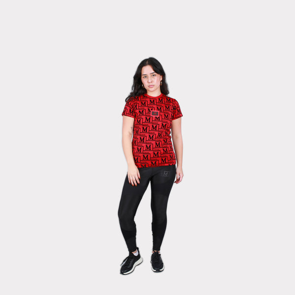 MDB Couture Women's Woven Monogram T-Shirt