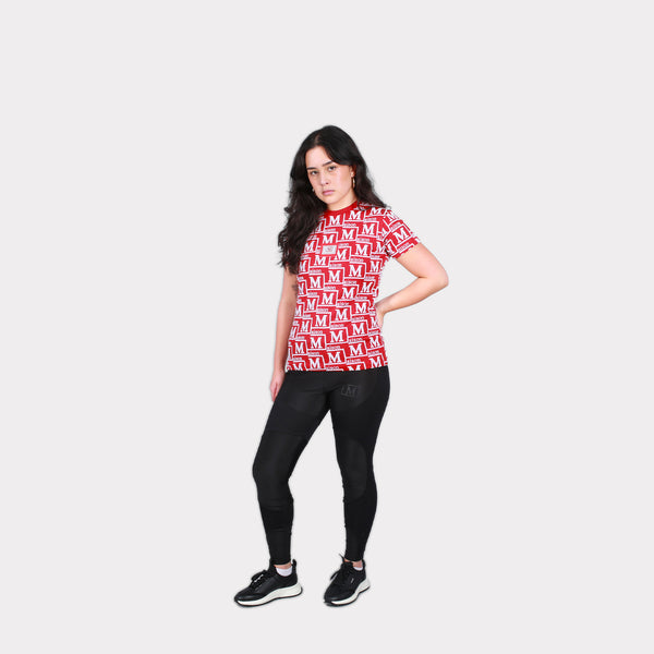 MDB Couture Women's Woven Monogram T-Shirt