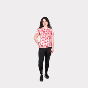 MDB Couture Women's Woven Monogram T-Shirt