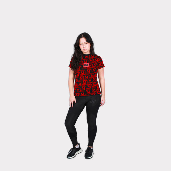 MDB Couture Women's Woven Monogram T-Shirt