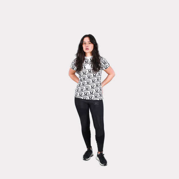 MDB Couture Women's Woven Monogram T-Shirt