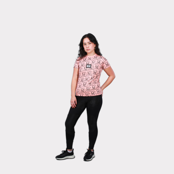 MDB Couture Women's Textured Monogram T-Shirt