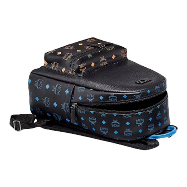 MCM Stark Backpack in Color Splash Logo Leather