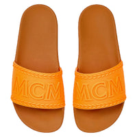 MCM Men's Big Logo Two-Tone Slides