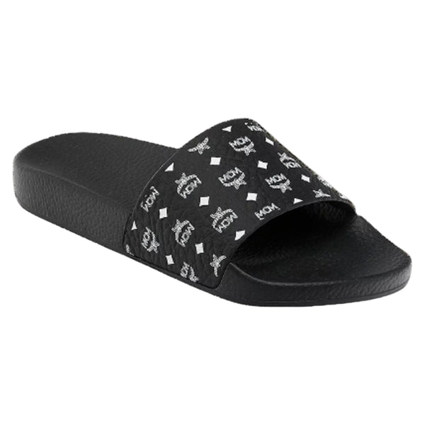 MCM Men's Monogram Visetos Print Slides