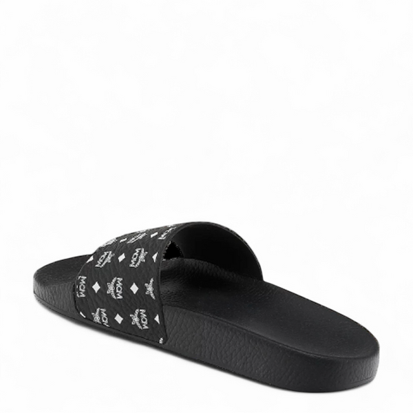MCM Men's Monogram Visetos Print Slides