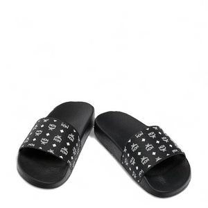 MCM Men's Monogram Visetos Print Slides