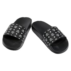 MCM Men's Monogram Visetos Print Slides
