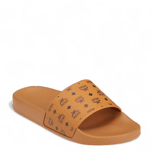 MCM Men's Monogram Visetos Print Slides