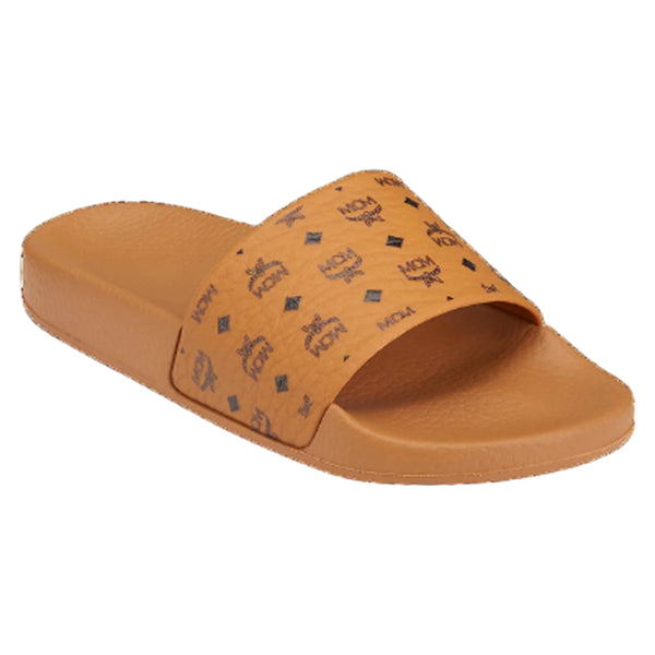MCM Men's Monogram Visetos Print Slides