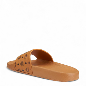 MCM Men's Monogram Visetos Print Slides