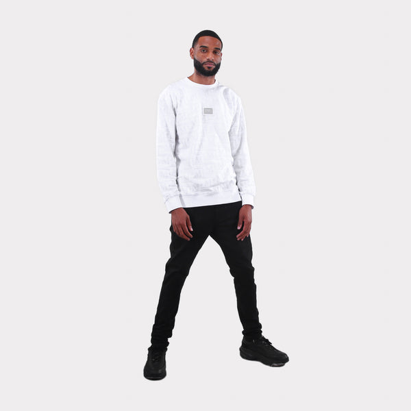 MDB Couture Men's French Terry Monogram Crewneck Sweatshirt