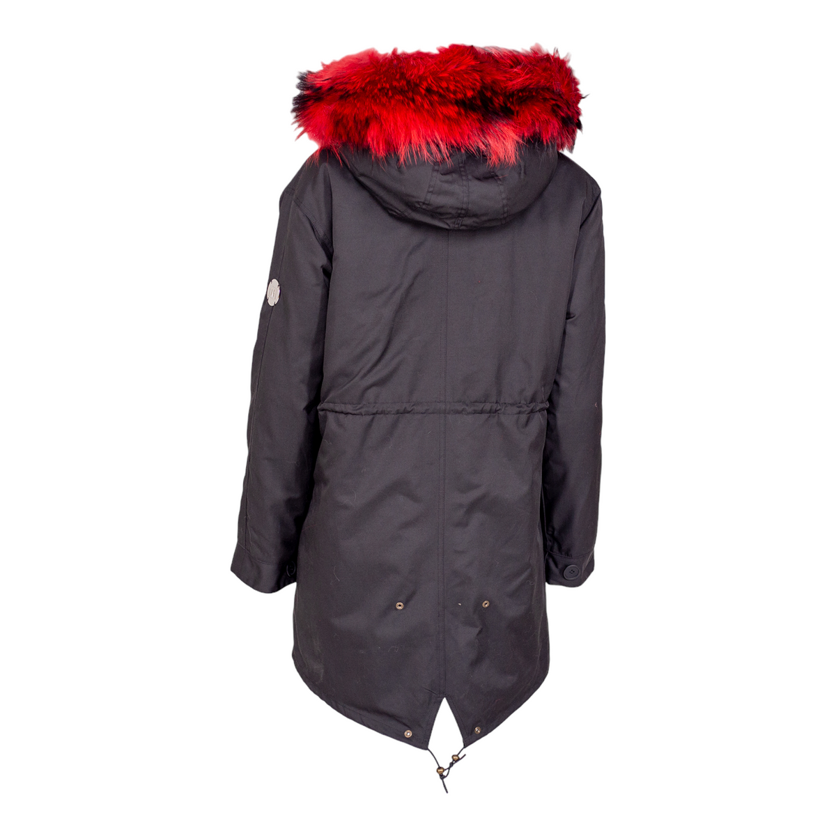 MDB Couture Men's Fur Lined Parka Coat