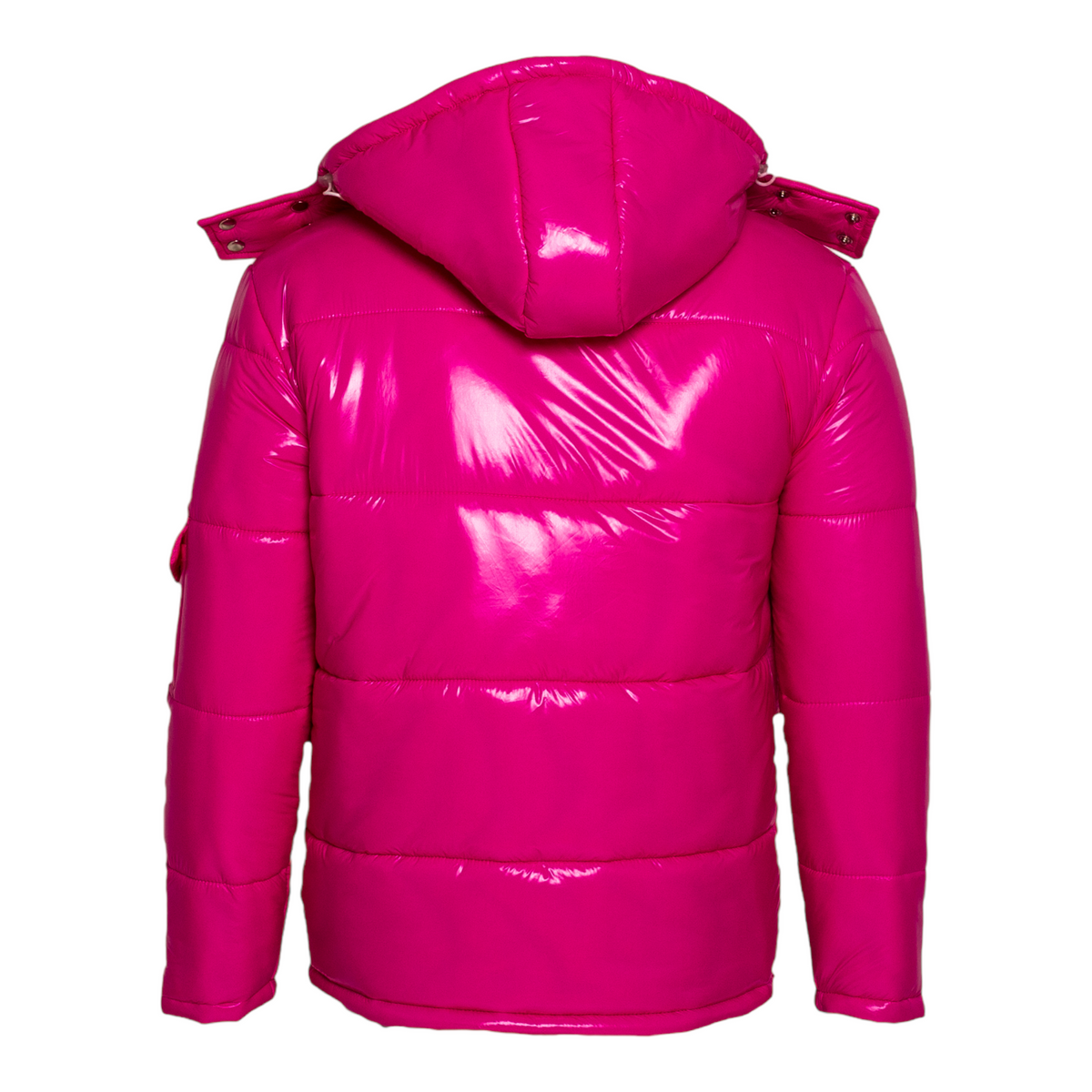 MDB Brand Arctic Puffer Coat in Neon Pink
