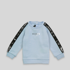 Balmain Kids Toddler's Tape Logo Sweatshirt