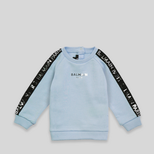 Balmain Kids Toddler's Tape Logo Sweatshirt