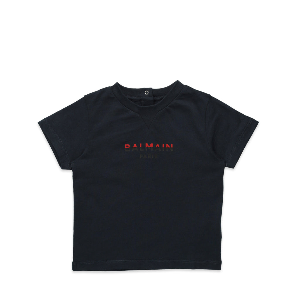 Balmain Kids Toddler's Dual-Color Logo Print T-Shirt